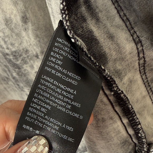 Free People Black and Gray Jean Jacket - Picture 4 of 5